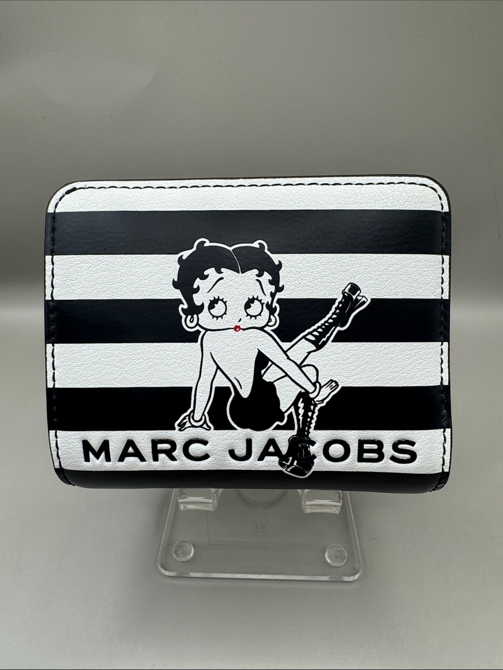 Marc Jacobs Black & White Betty Boop Zip Wallet